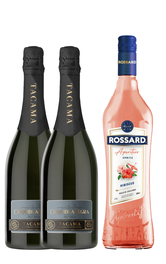2 Espumosos Orquidea+Rossard Flor de Hibiscus Spritz 1Lt