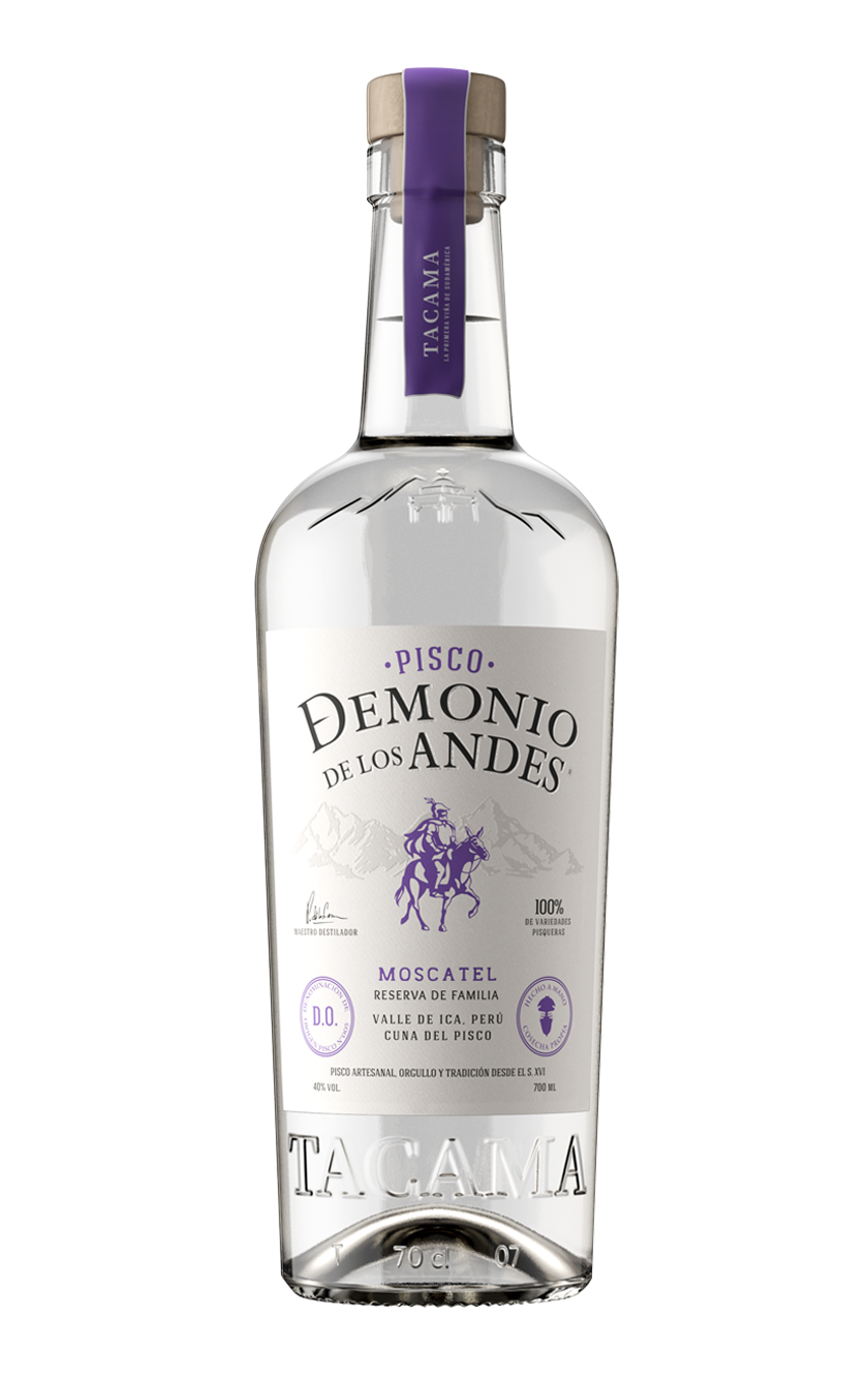 Pisco Demonio de los Andes Reserva de Familia Moscatel