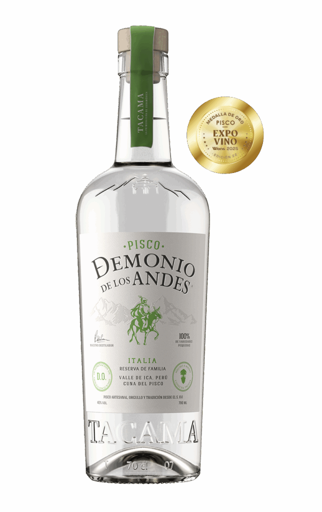 Pisco Demonio de los Andes Reserva de Familia Italia
