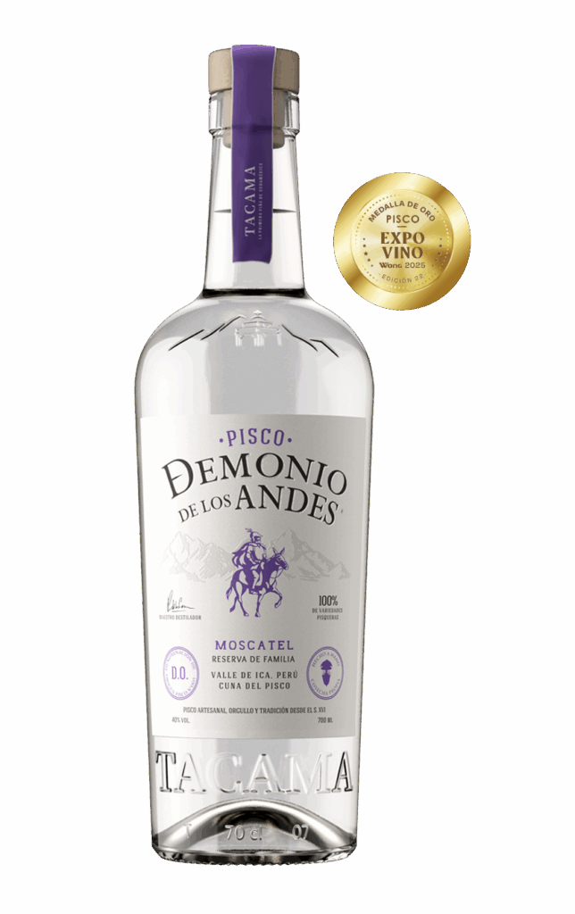 Pisco Demonio de los Andes Reserva de Familia Moscatel