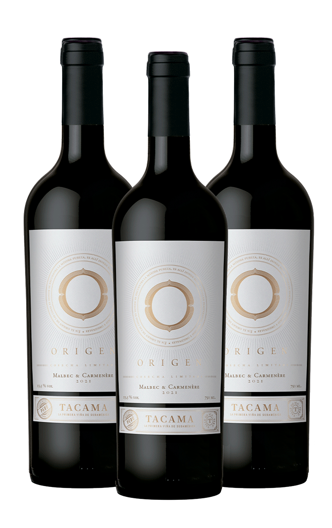 Origen Malbec Carmenere x 3 botellas