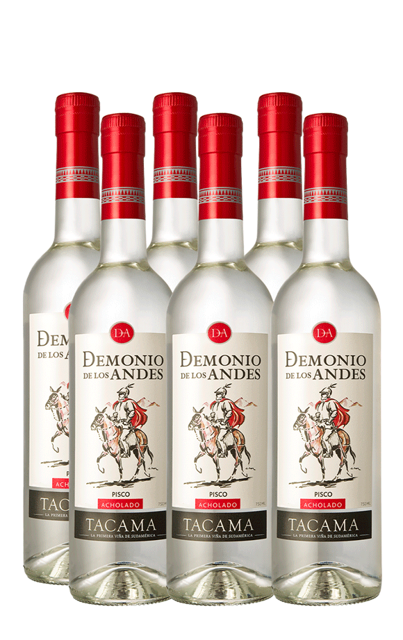 Pisco Demonio de los Andes Acholado x 6 botellas
