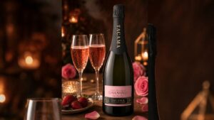 Botella de vino espumoso Tacama, ideal para compartir en pareja