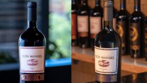 Botellas de Don Manuel Tannat y Petit Verdot Tacama, vinos de alta gama del valle de Ica